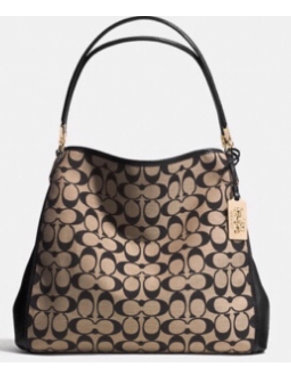 Coach Edie 31 signature jacquard shoulder bag